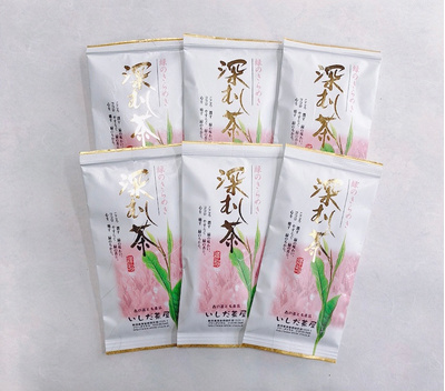 いしだ茶屋のこだわり深蒸し茶100g×6袋【送料無料でお届けします】：3780円