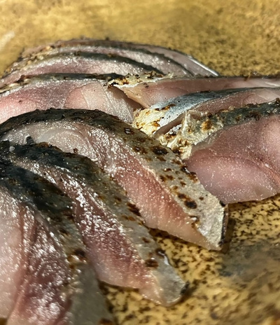 北海道産サバの炙りスモーク500g(無添加）：2663円